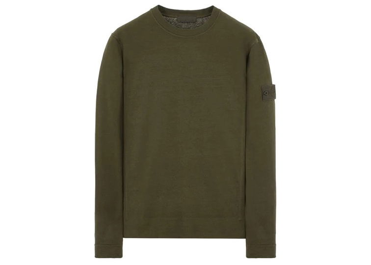 Пуловер Stone Island Felpa Ghost Crewneck Зелено | 611F3 / 7815611F3 V0054, 0