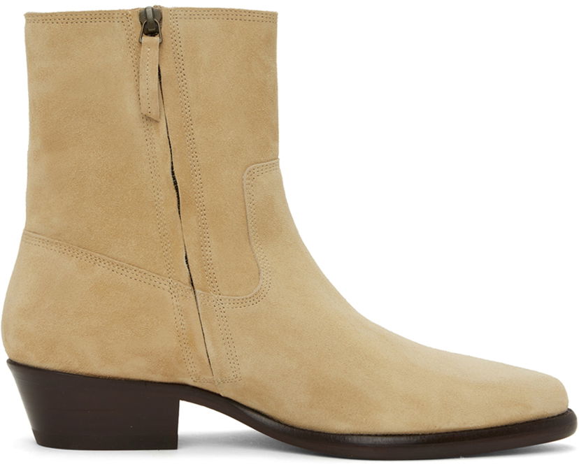 Кецове и обувки ISABEL MARANT Isabel Marant Delix Suede Ankle Boots Бежово | 23HBO0073HA-A4A02N