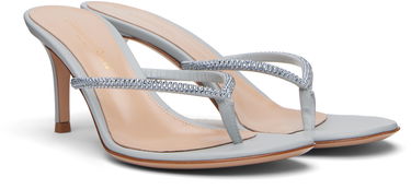 Кецове и обувки Gianvito Rossi Gianvito Rossi India Thong 70 Heeled Sandals Сиво | G13270-70RIC-XCN, 3