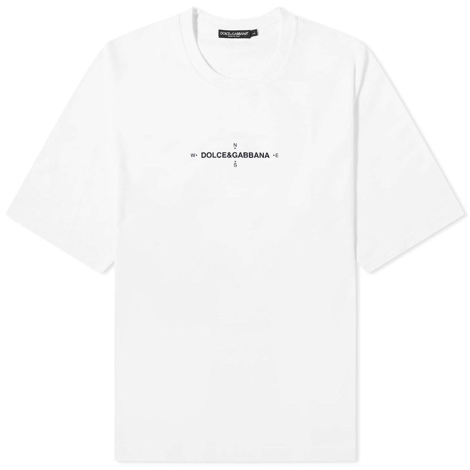 Тениска Dolce & Gabbana Marina Compass T-Shirt Бяло | G8PB8TG7K4W-W0800, 0