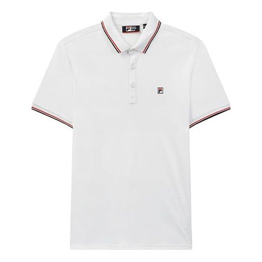Поло тениска FILA Solid Knitted Polo Бяло | F11M021121G-WT