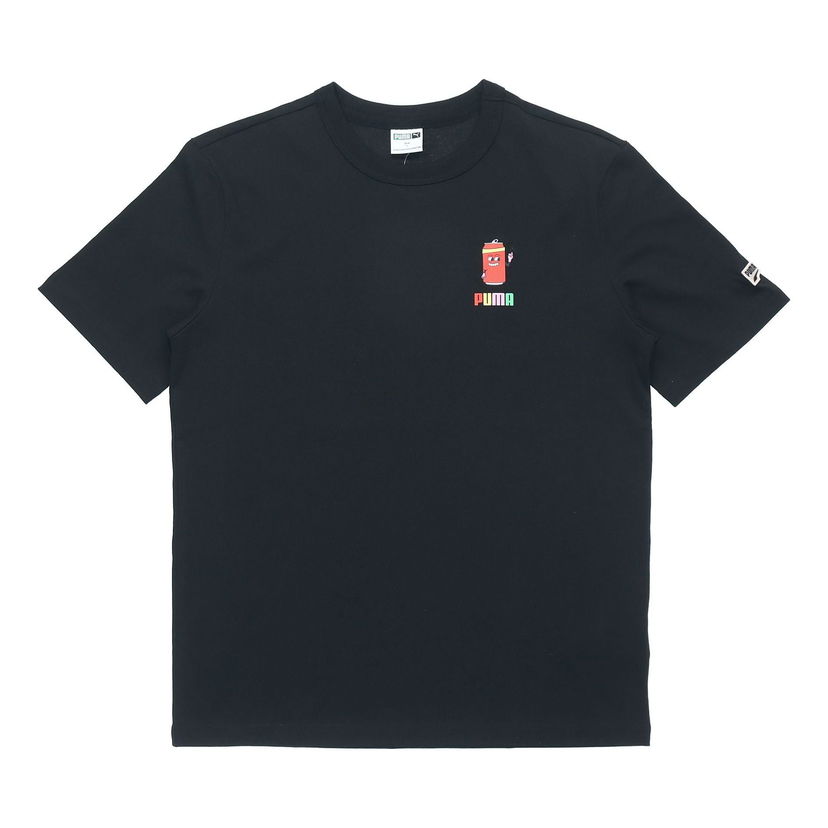 Тениска Puma Sports Alphabet Print T-Shirt Черно | 531335-51
