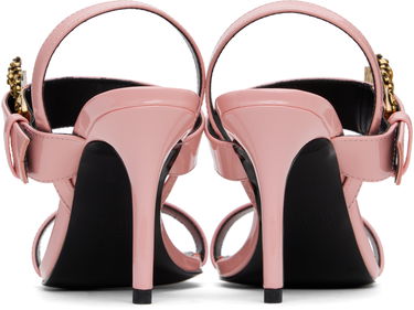 Кецове и обувки Versace Versace Jeans Couture Baroque Buckle Emily Heeled Sandals Розово | E78VA3S71_EZS190, 1