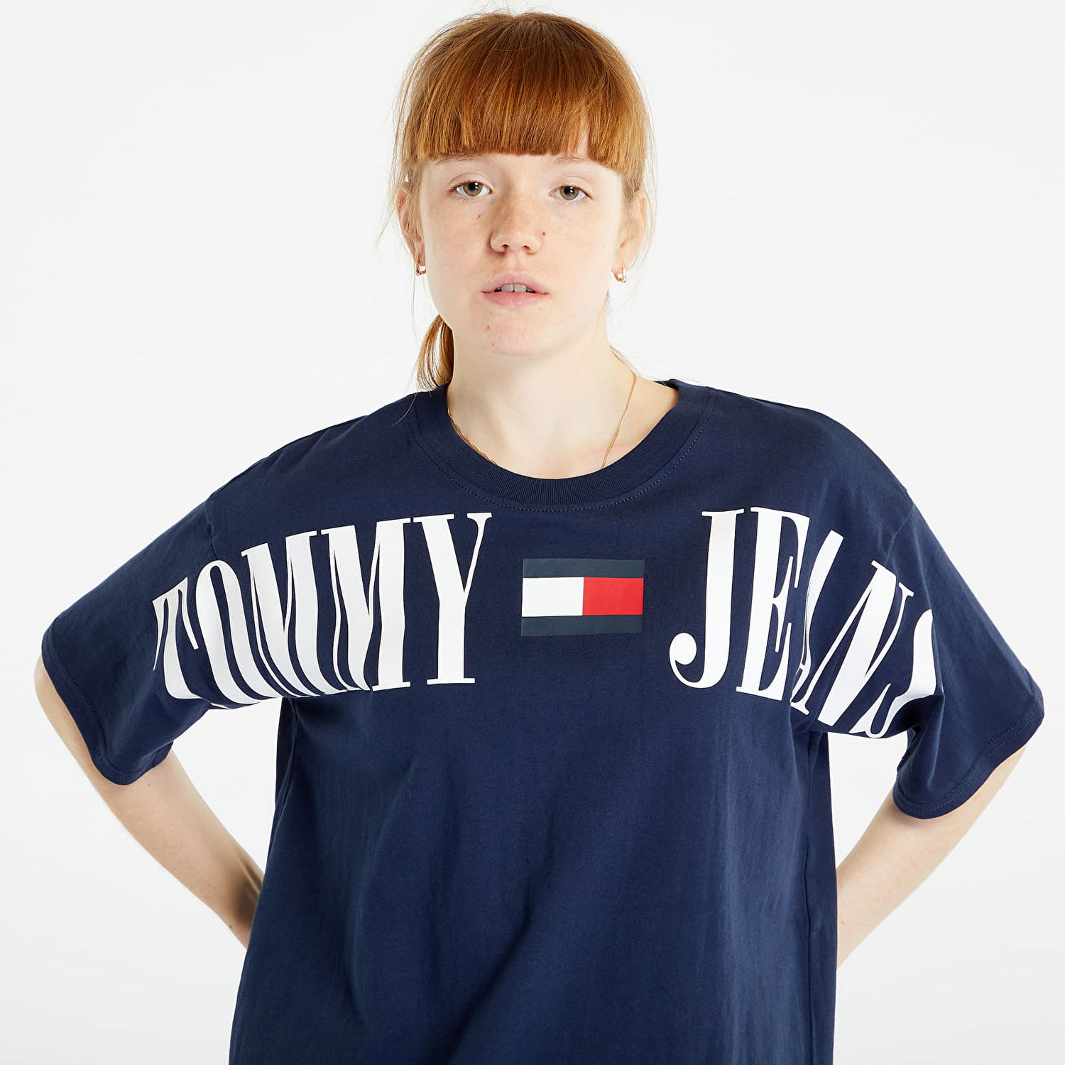 Тениска Tommy Hilfiger Oversized Archive 1 T-Shirt Тъмно синьо | DW0DW15459 C87, 0