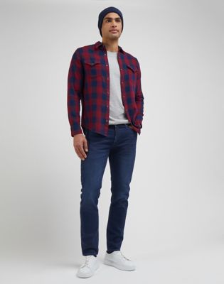 Риза Lee Regular Western Shirt Червено | 112341778:XXL, 0