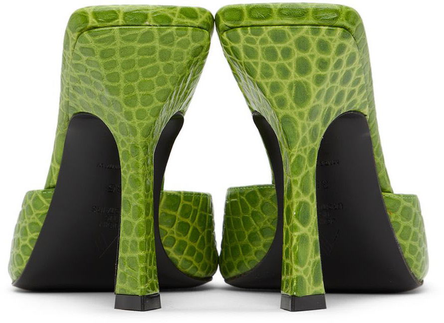 Аксесоари The Attico Attico Anais Heeled Sandals Зелено | 227WS499 EL002, 1