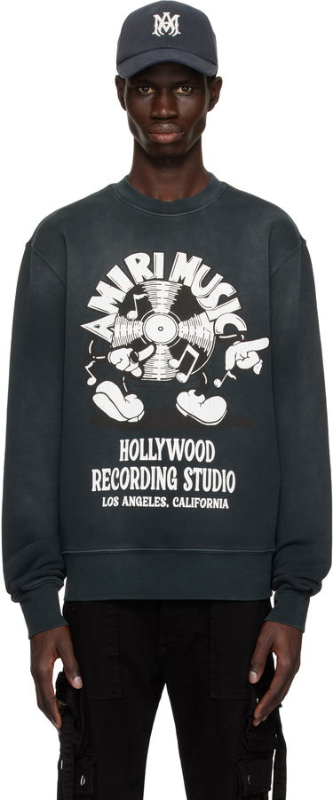 Суитчър AMIRI Amiri Music Record Sweatshirt Сиво | AMJYCW1062, 0