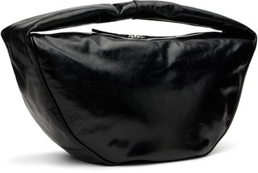 Чанта през рамо BY FAR BY FAR Maxi Cush Creased Leather Shoulder Bag Черно | MWBSB022LL002BKPL, 2