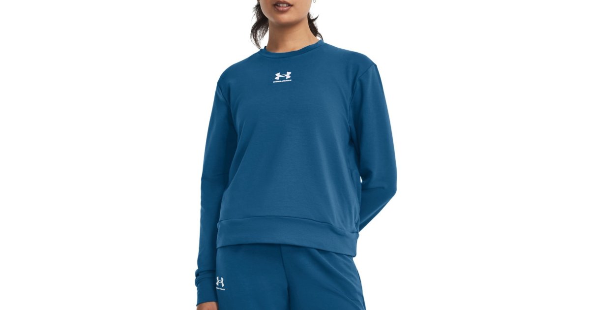 Суитчър Under Armour Rival Terry Crew Sweatshirt Синьо | 1369856-426, 1