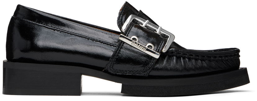 Кецове и обувки GANNI GANNI Buckle Loafers Черно | S2534