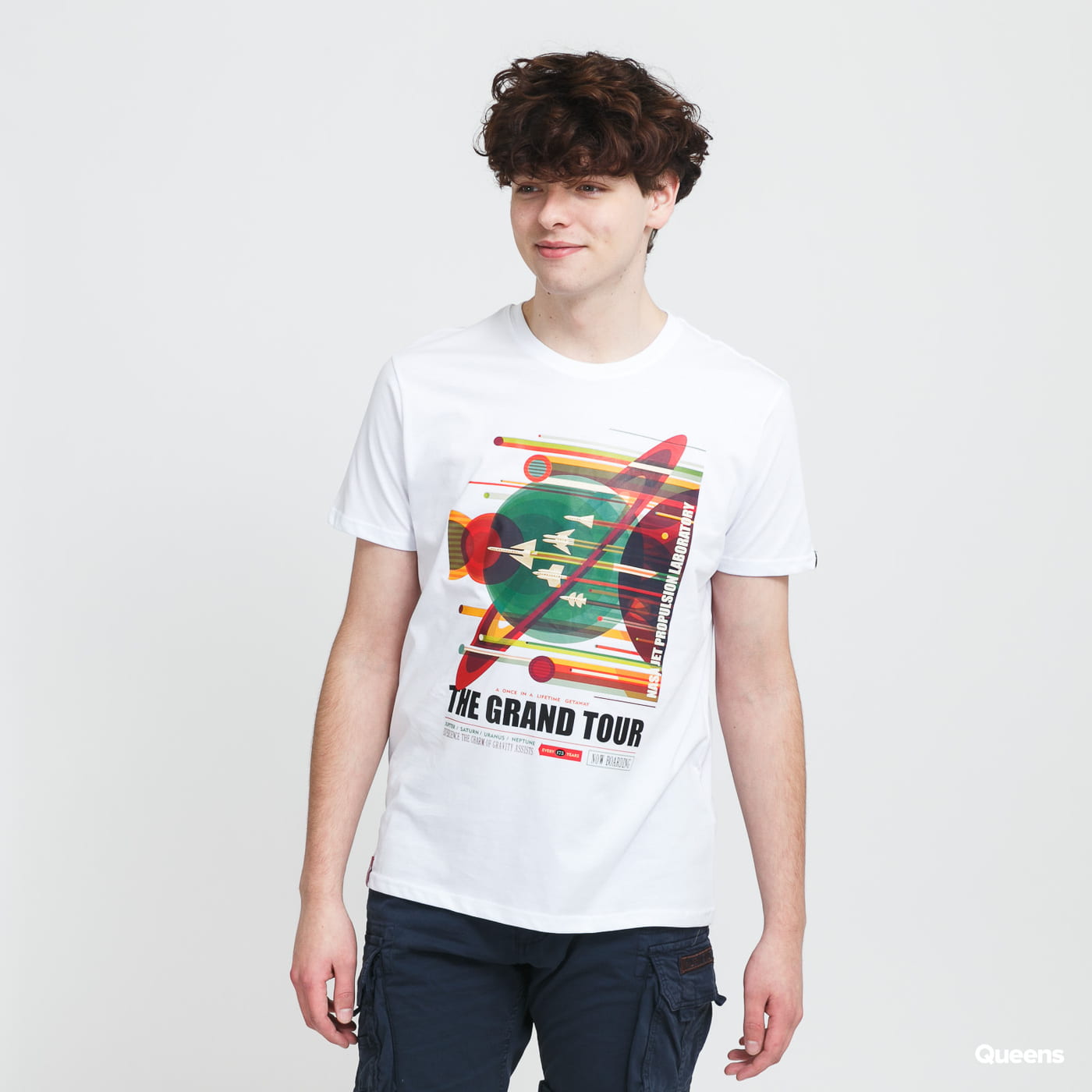 Тениска Alpha Industries NASA Grand Tour Tee Бяло | 116504 09, 0