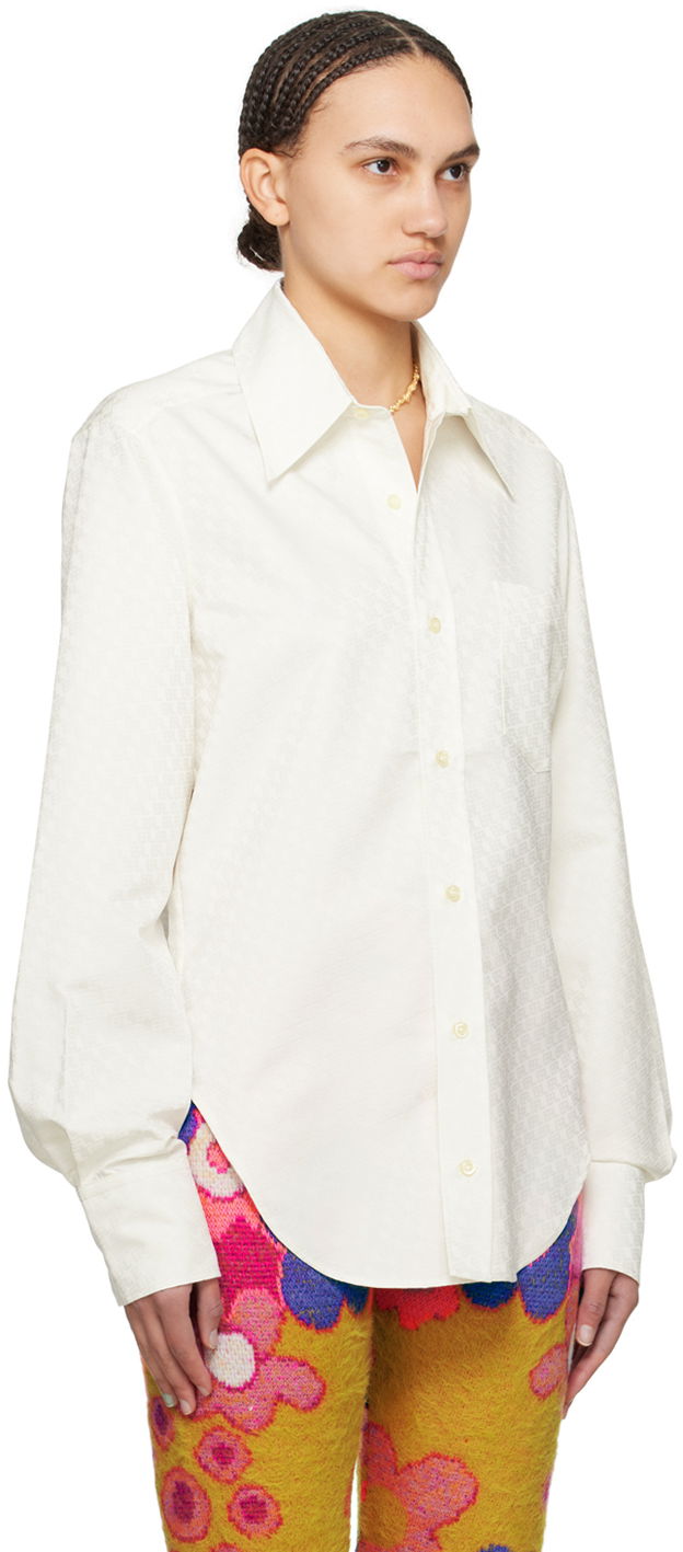 Риза ERL White Button-Up Shirt Бяло | ERL08B002, 1