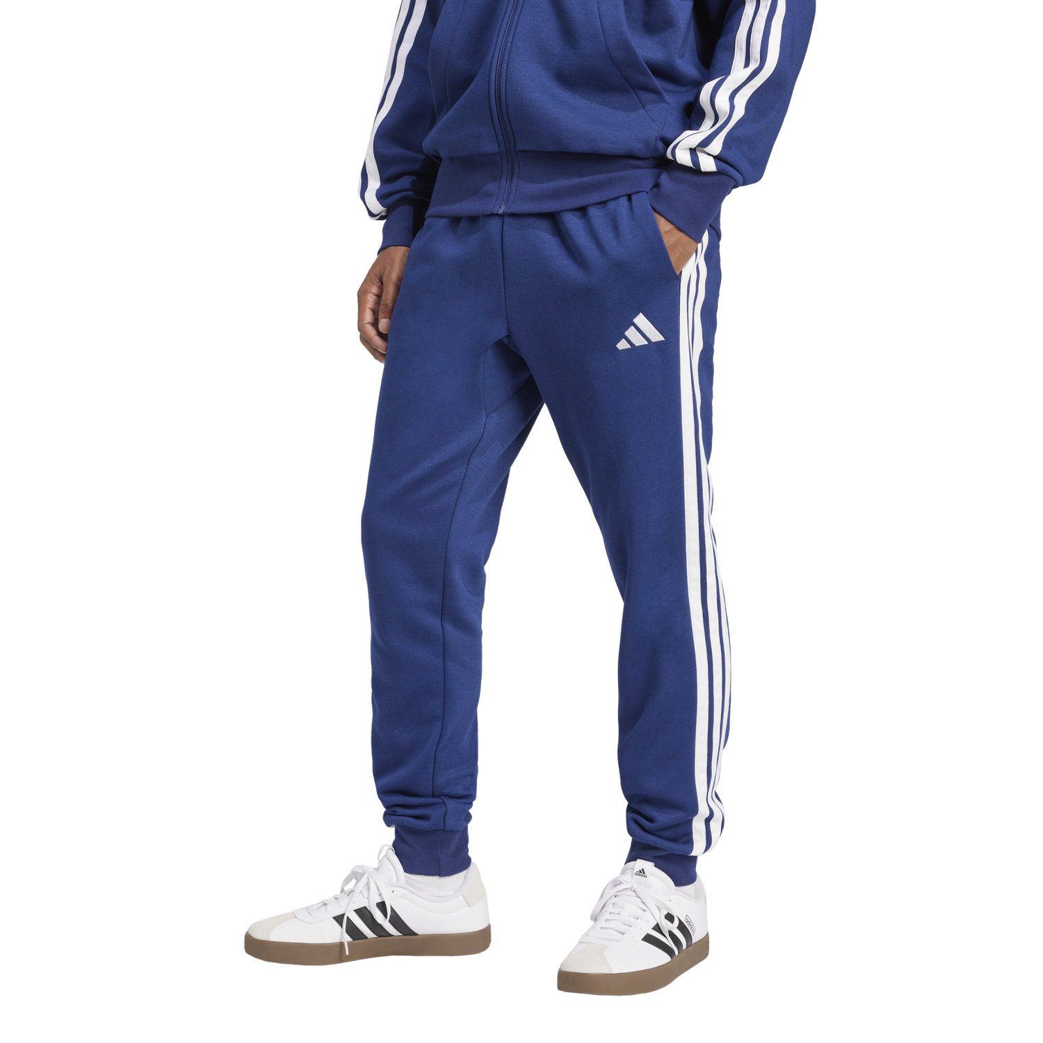Спортни панталони adidas Performance 3-Stripes Fleece Track Pants Синьо | JD1859, 0