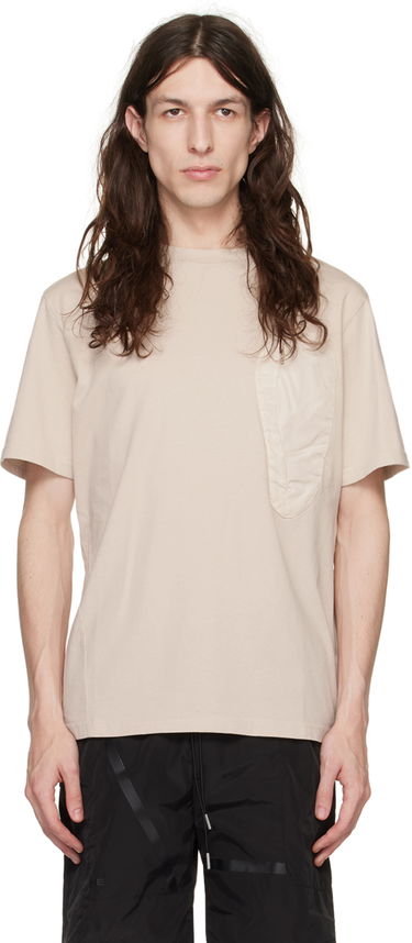 Тениска HELIOT EMIL Shaped Pocket T-Shirt Бежово | HE_M_09_030_C01_ST18, 0