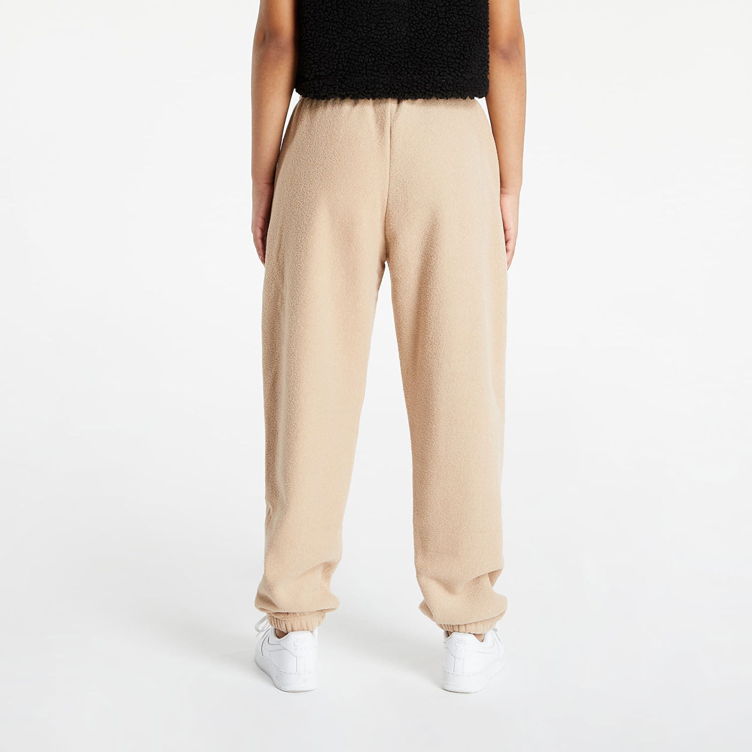Спортни панталони Nike WMNS Essentials Soloswoosh Fleece Pant Бежово | DD5110-200, 1