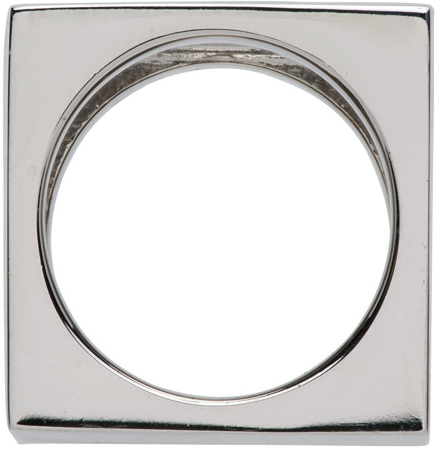 Пръстен We11done Square Logo Dice Ring Металик | WD-AJ1-22-703-U-BW, 1