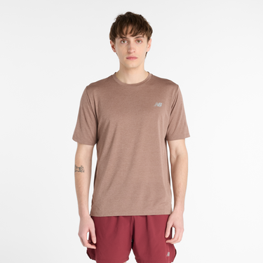 Тениска New Balance Men's T-Shirt MT41253 Кафяво | NBMT41253EAT, 0