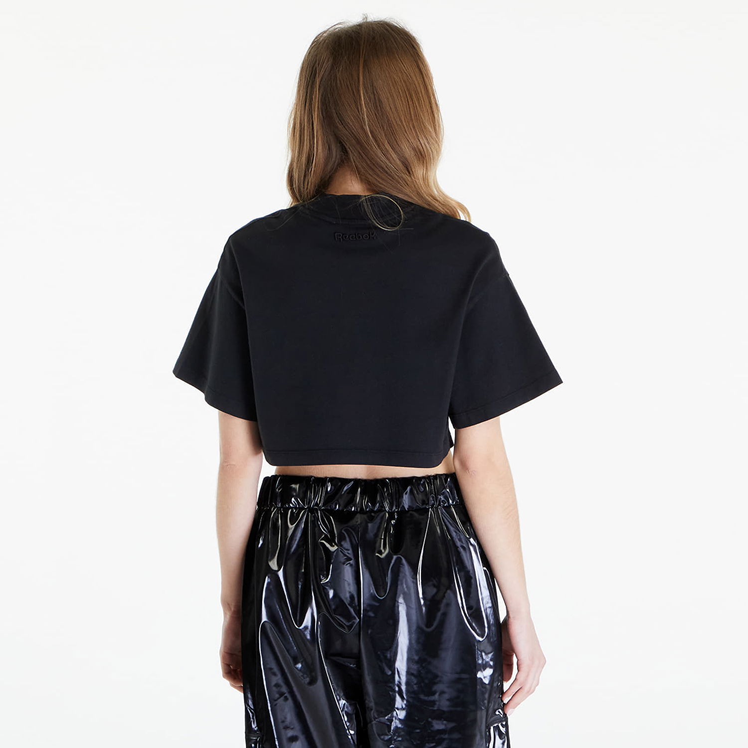 Съкратен топ Reebok Washed Cropped Tee Washed Black Черно | RWAA001C99JER0021000, 1