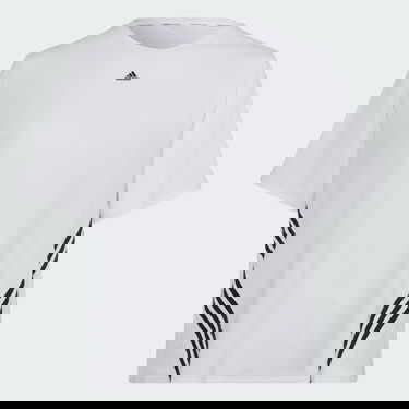 Тениска adidas Performance Train Icons 3-Stripes Plus Size Бяло | HI5698, 4