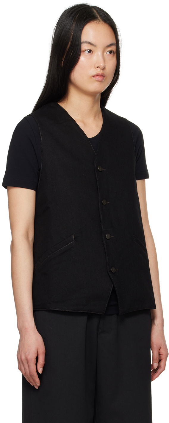 Жилетка LEMAIRE Lemaire Button Denim Vest Черно | OW1071 LD1004, 1