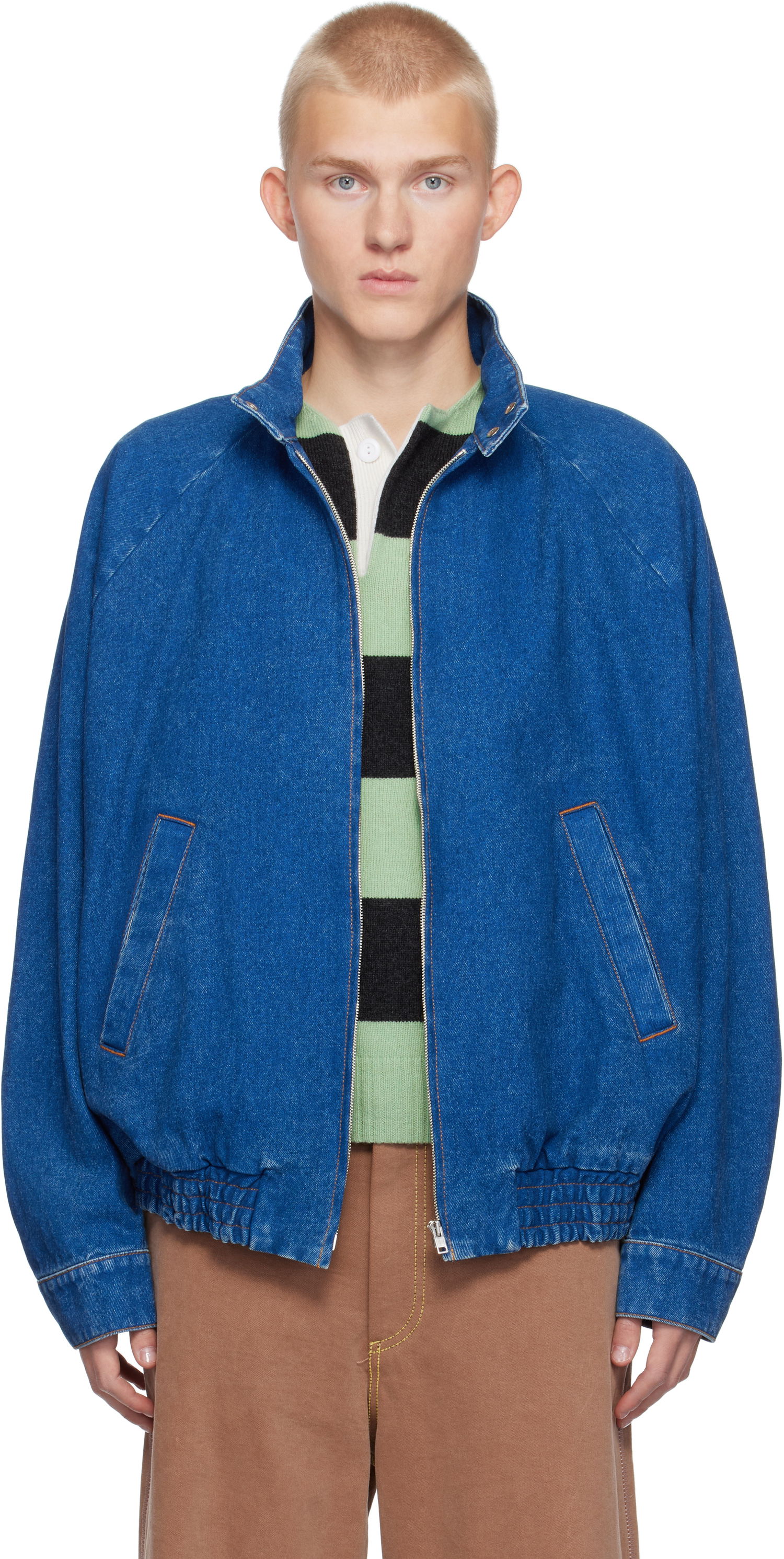 Яке бомбър Marni Denim Jacket Синьо | JUJU0045X0 USCU83, 0