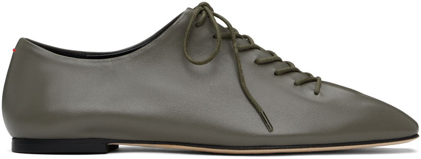Облекло Aeyde Aeyde Isla Nappa Leather Derbys Зелено | A11-FL-RKLS08FL166-SS25-1007-007