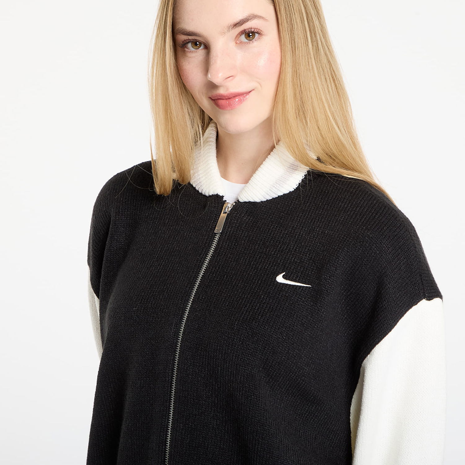 Пуловер Nike Sportswear Full-Zip Knit Varsity Cardigan Черно | HV2494-010, 1