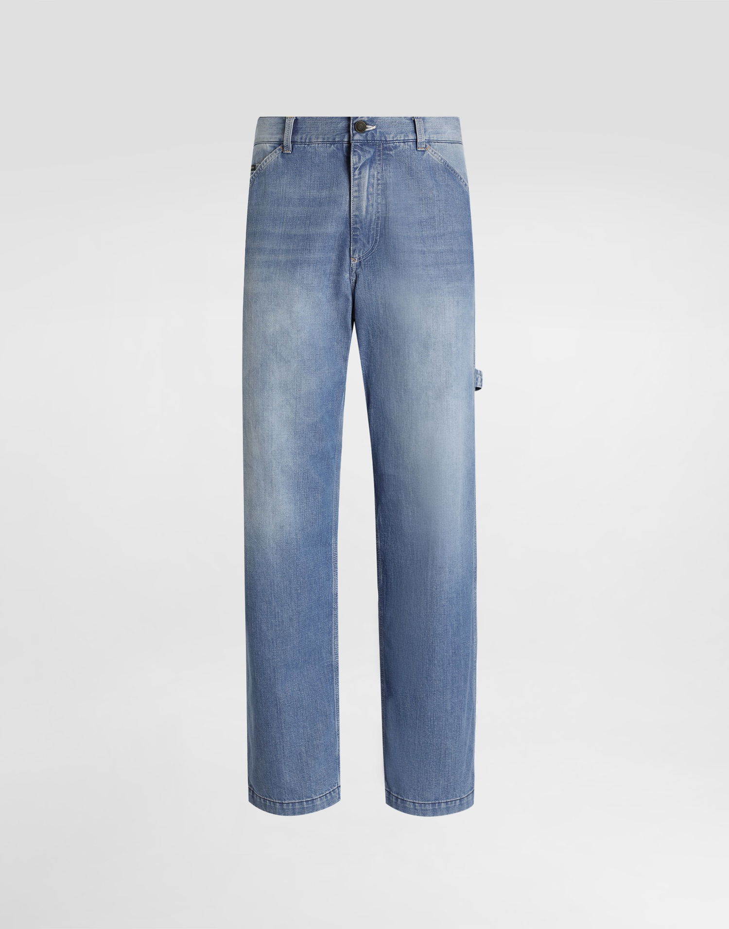 Дънки Dolce & Gabbana Straight Fit Denim Jeans with Hammer Loop Синьо | GP1E6DG8OI7S9001, 0