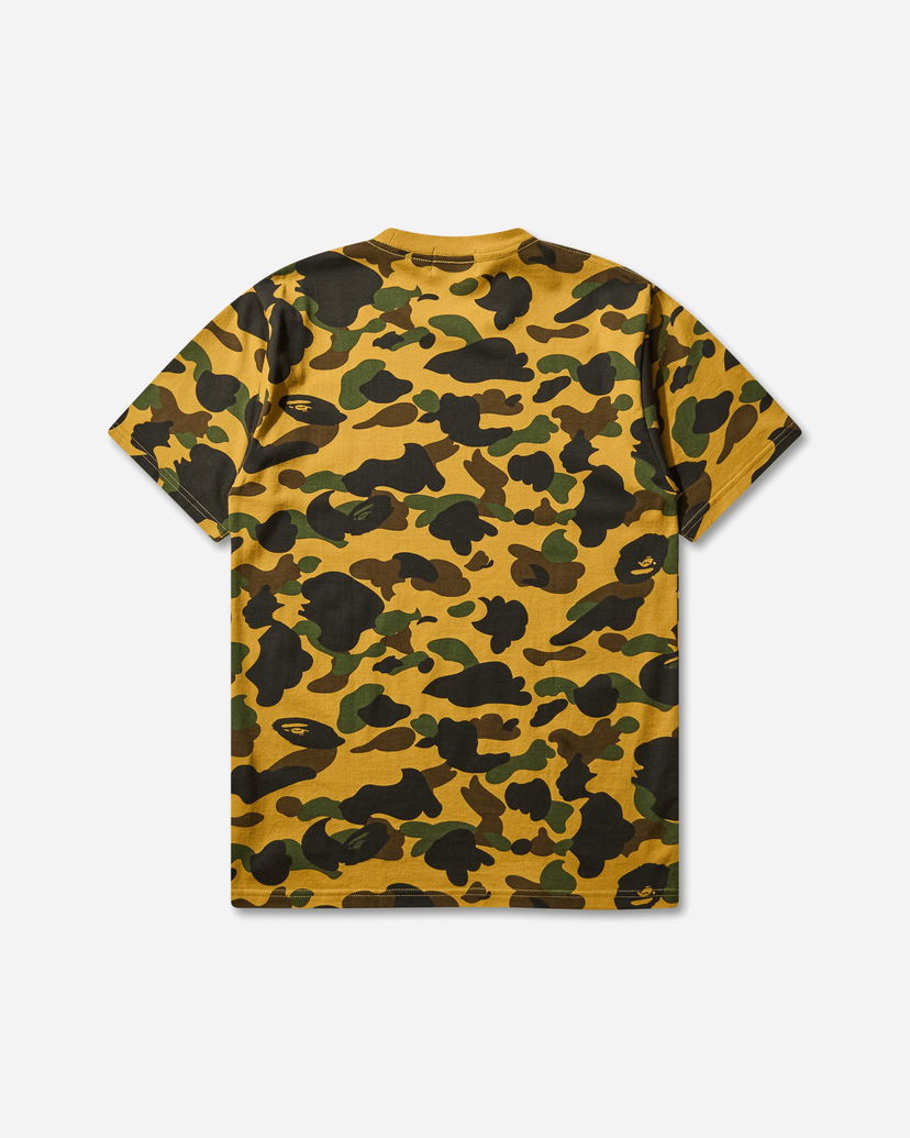 Тениска BAPE 1st Camo College T-Shirt Жълто | 1L80109008 YELLOW