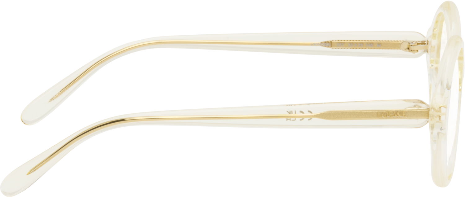 Слънчеви очила Loewe Chunky Rounded Frame Glasses Бежово | LW50100UW50032 192337225307, 1