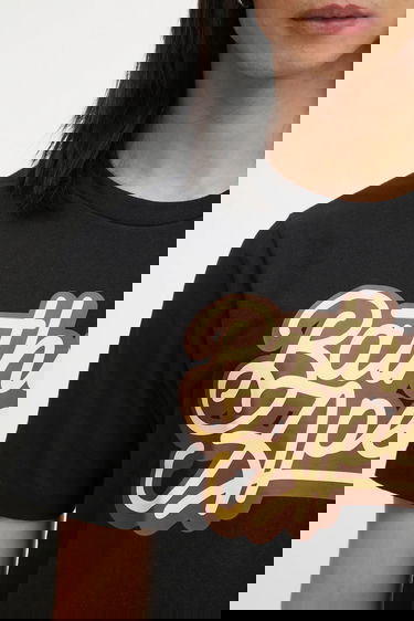 Тениска BAPE Script Logo T-Shirt Черно | 001TEL301055M, 3