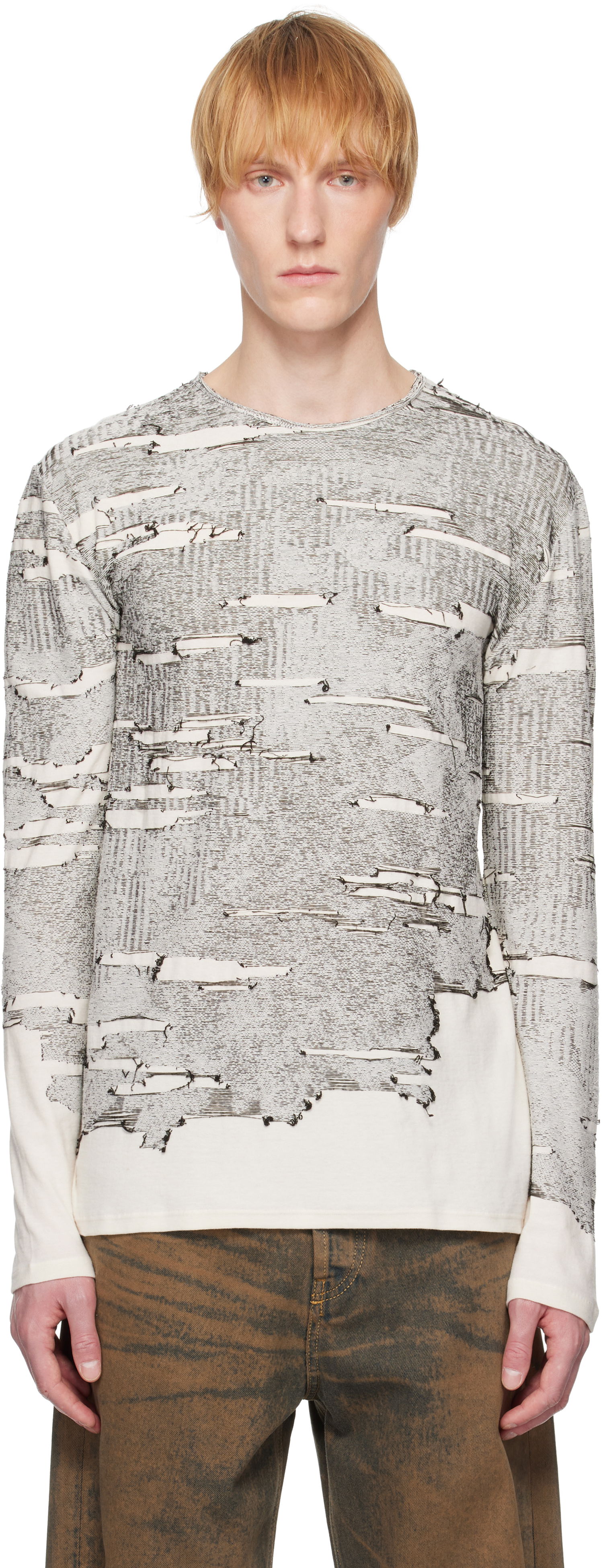 Тениска Diesel Diesel K-Cadmo Long Sleeve T-Shirt Бяло | A18119-0AFBV-129, 0