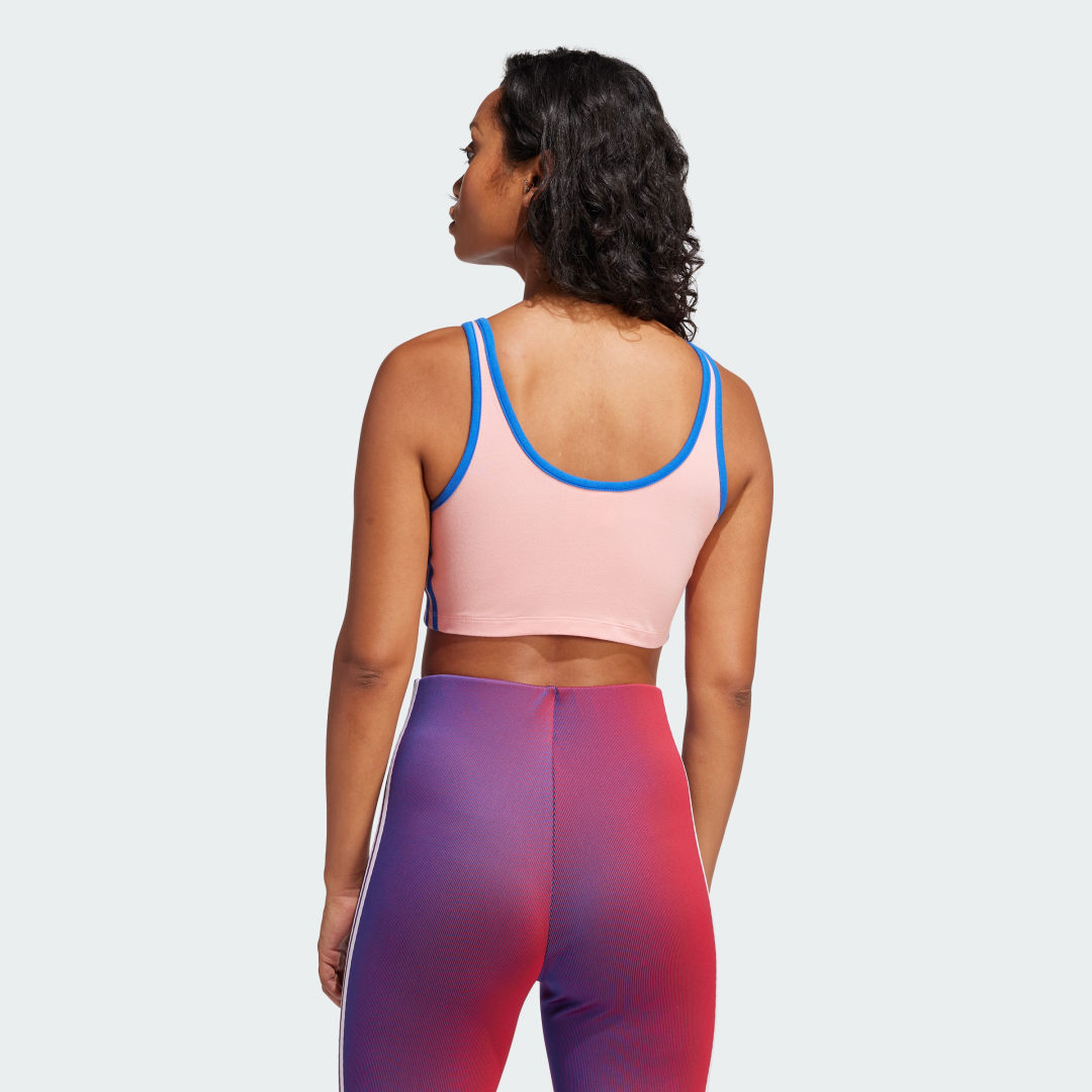 Сутиен adidas Performance 3-Stripes Sports Bra Розово | JP2293, 1