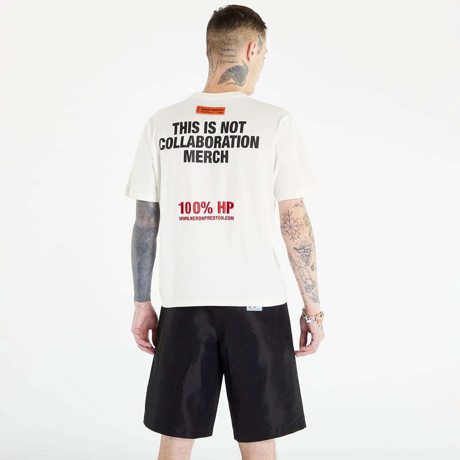 Тениска HERON PRESTON This Is Not Short Sleeve Tee Бяло | HMAA032S23JER0090110, 1
