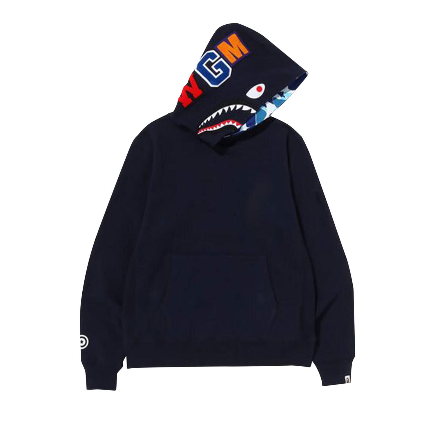 Суитчър BAPE Shark Hoodie Тъмно синьо | 1I80 114 008 NAVY, 1