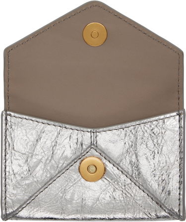 Портфейл Dries Van Noten Dries Van Noten Leather Envelope Card Holder Металик | 251-012103-299, 2
