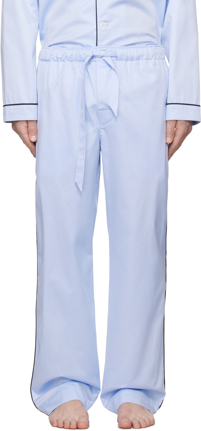 Пижама TEKLA Sateen Pyjama Pants Синьо | SWP-BLU