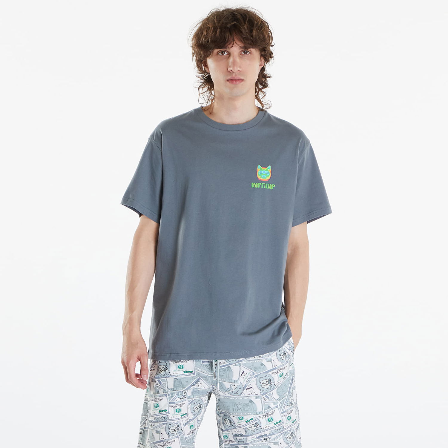 Тениска RIPNDIP Thermal Nermal Tee Charcoal Сиво | RNDSPR24169, 0