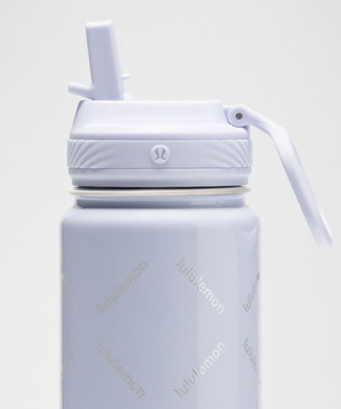 Бутилки за пиене lululemon Back to Life 710 ml Water Bottle with Straw Print Лилаво | prod20001831, 1