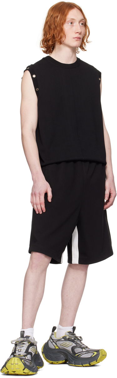 Къси панталони We11done We11done Contrast Track Shorts Черно | WD-TA0-25-719-U-BK, 3