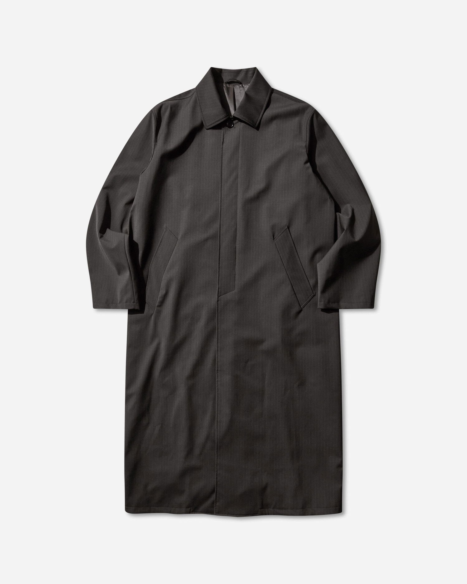 Палта OUR LEGACY Cloak Carcoat Churchill Stripe Черно | M4251CC 001, 1