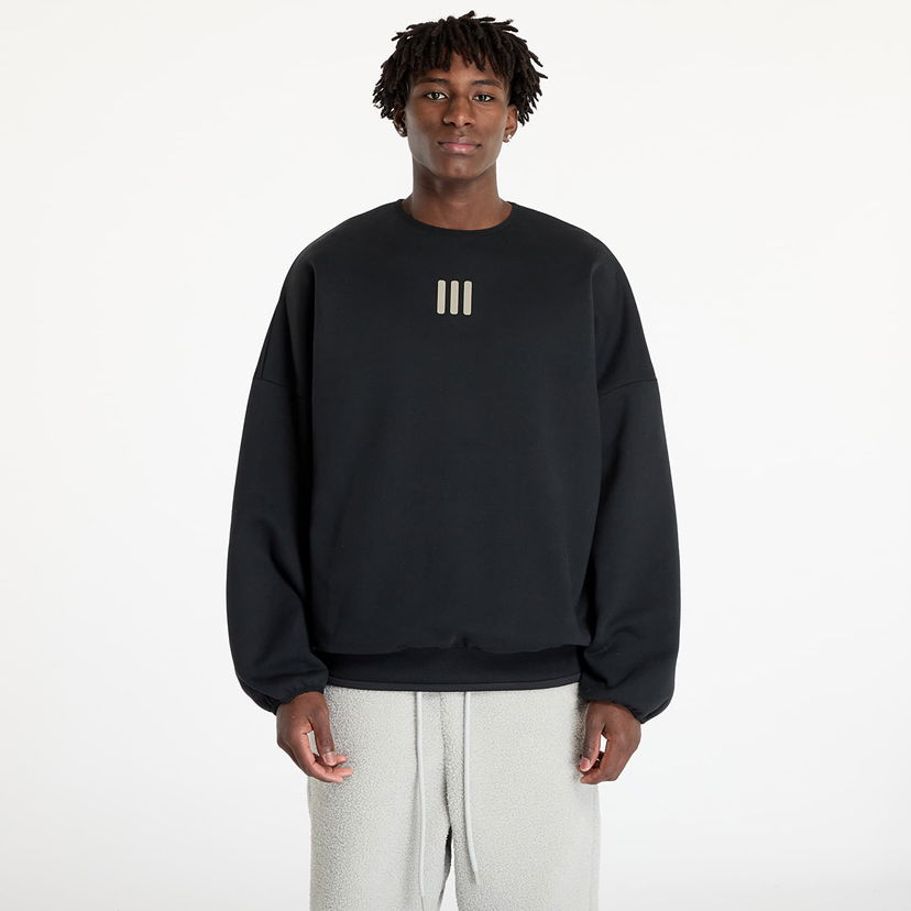 Суитчър adidas Originals Fear Of God Athletics x Heavy Fleece Pullover Crew Neck Black Черно | IW8922