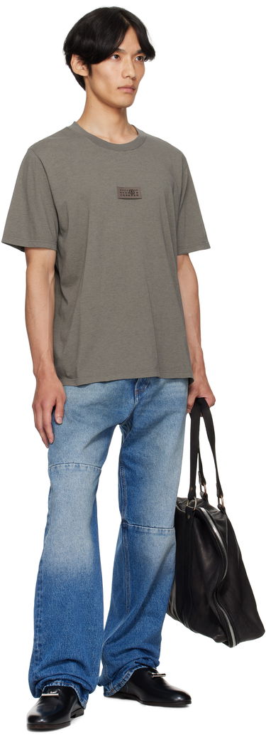 Тениска Maison Margiela MM6 Maison Margiela Logo Patch T-Shirt Сиво | SH0GC0059 M20048, 3