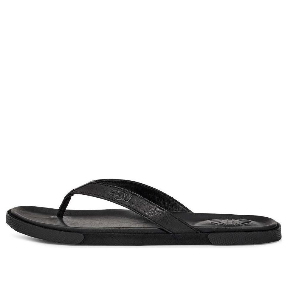 Кецове и обувки UGG Bennison Ii Leather Flip Flops Черно | 1132739-BLK, 0