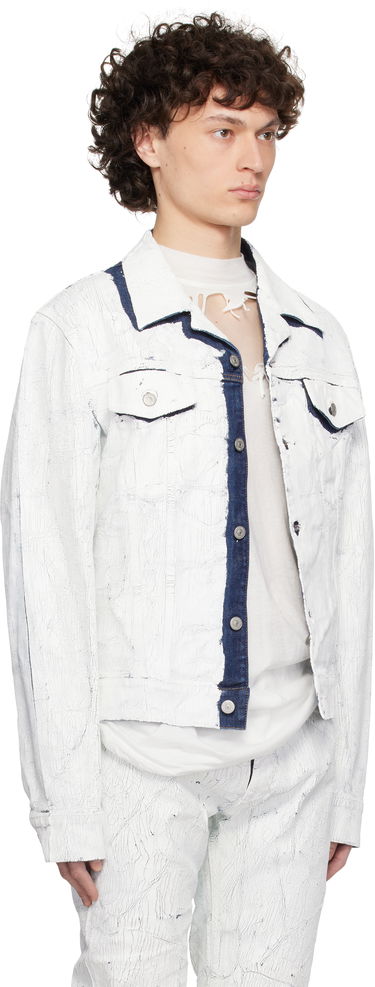 Яке бомбър Maison Margiela MM6 Maison Margiela Sports Denim Jacket Бяло | SH2AM0027 M30028, 1