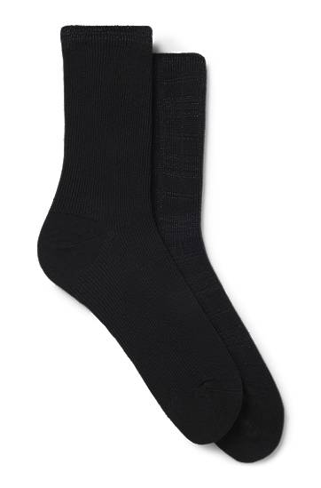 Чорапи BOSS Two-pack short-length socks with sparkling details Черно | 50548291, 0