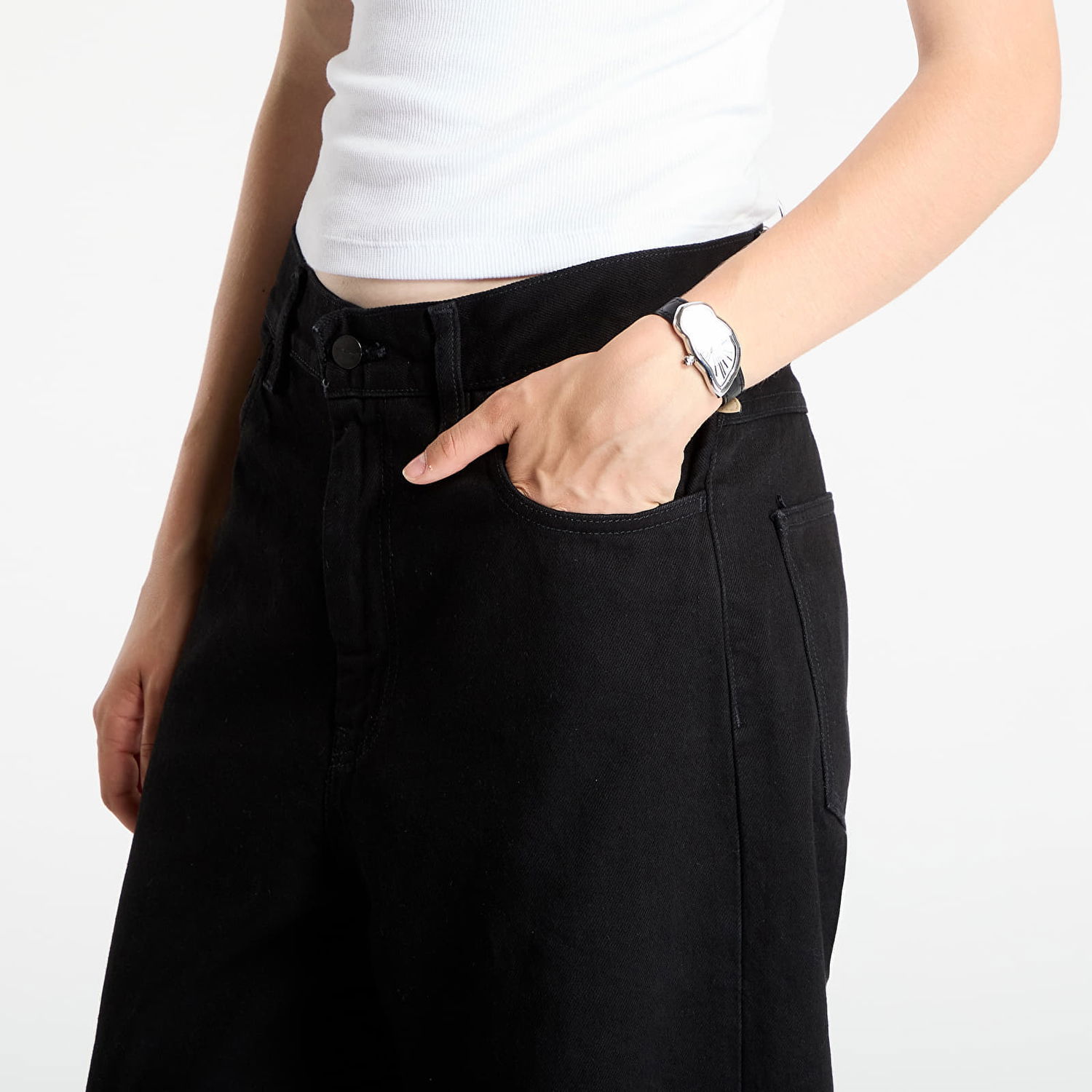 Панталони Carhartt WIP Brandon Wide-Leg Pant Черно | I035892.8902, 1