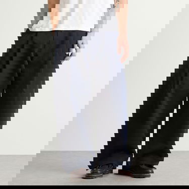 Панталони Studio Nicholson Studio Nicholson Pleated Wide-Leg Trousers, Size Large Тъмно синьо | SORTESNM-1248-DKN, 2