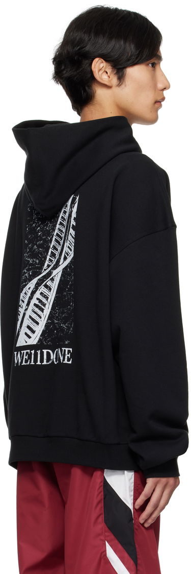 Суитчър We11done DNA Hoodie Черно | WD-TH2-25-833-U-BK, 2