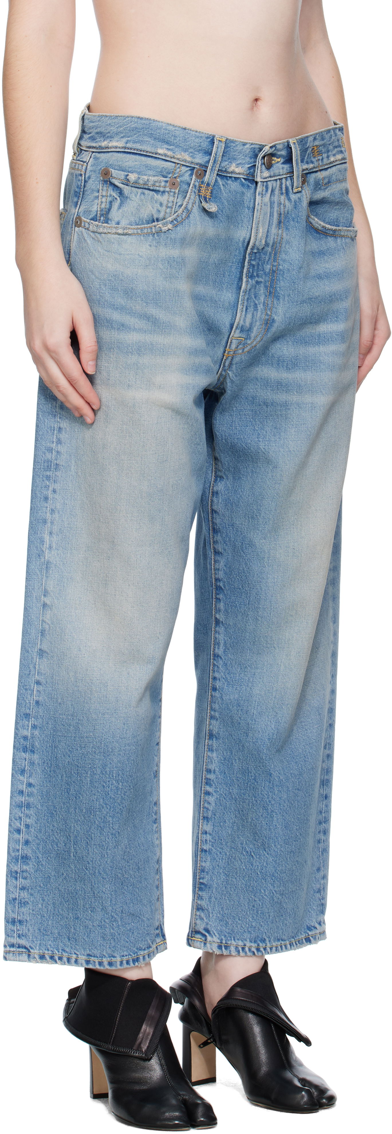 Дънки R13 R13 X-BF Jeans Синьо | R13WD211-D343B, 1